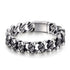 Totenkopf armband chain panzerkette edelstahl bracelet skull